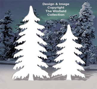 Product Image of Snow Covered Pine Trees Pattern