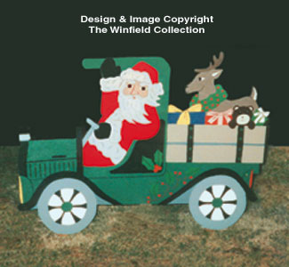 Product Image of Santa In Old Truck Woodcraft Pattern