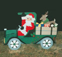 Santa In Old Truck Woodcraft Pattern