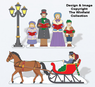 Product Image of Christmas Village Victorian Christmas Pattern