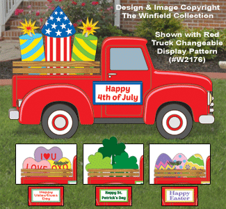 Product Image of Large Red Truck Cargo #2 Pattern Set