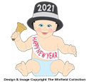 New Years Baby Pattern (Large)