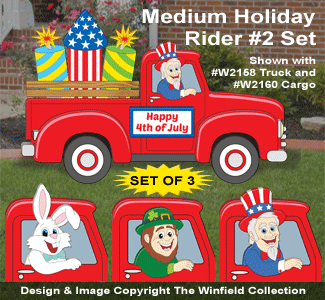 Product Image of Medium Holiday Rider #2 Pattern Set - Downloadable