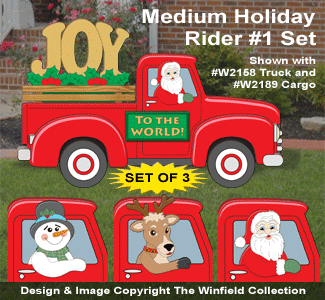 Product Image of Medium Holiday Rider #1 Pattern Set - Downloadable