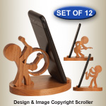 Music Character Cell Phone Stands Pattern Set - Downloadable
