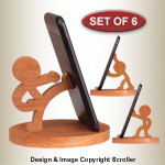 Character Cell Phone Stands Pattern Set - Downloadable