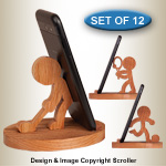 Sports Character Cell Phone Holders Pattern Set