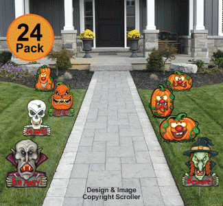 Product Image of Halloween Plastic Yard Art 24 Pack