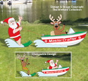 Waterskiing Santa & Reindeer Woodcraft Pattern