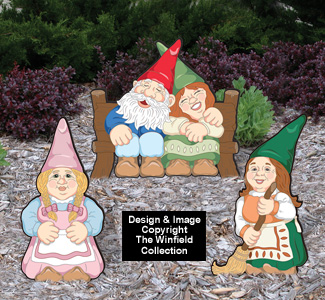 Small Garden Gnomes #4 Color Poster