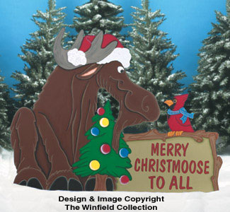 Product Image of Christmoose Sign Wood Pattern