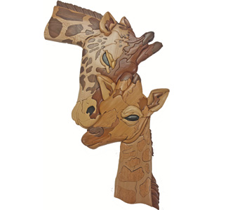 Product Image of Giraffe Family Intarsia Design Pattern