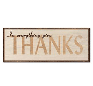 Product Image of THANKS Inlay Wall Décor Project Pattern