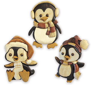 Product Image of Penguin Ornament Collection Intarsia Design Patterns