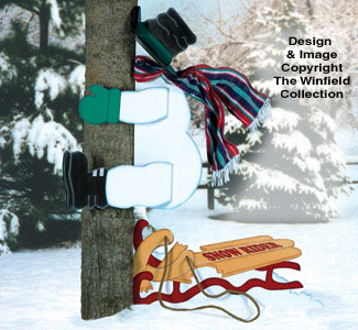 Product Image of Snowman Crash Woodcraft Pattern               