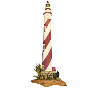 Striped Lighthouse Intarsia Design Pattern