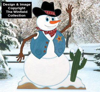 Cowboy Snowman Woodcraft Pattern