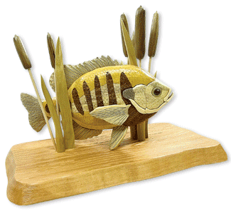 Product Image of 3D Sunfish Intarsia Design Scroll Saw Pattern