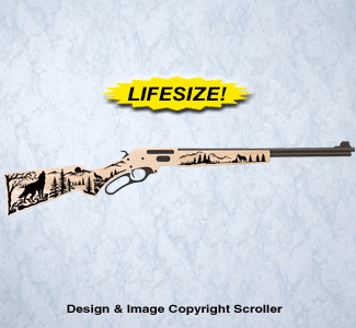 Product Image of Wolf Rifle Wall Art Pattern