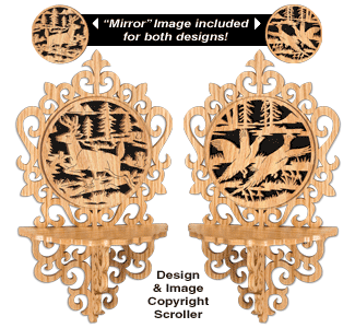 Mirror Image Wildlife Shelf Set #2 Patterns