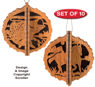 Slotted Wildlife Ornament Design Patterns