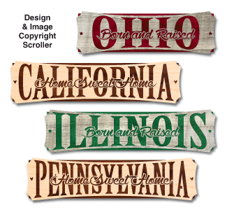 Product Image of Complete Set of US State Pride Wall Plaque Design Patterns