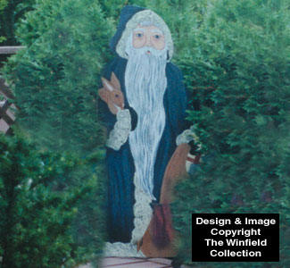 Product Image of Old Santa Holding a Bunny Wood Pattern