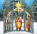 Large 3 Arch Nativity Woodcraft Pattern