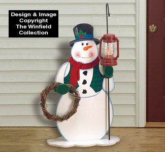 Lantern Snowman Woodcraft Pattern
