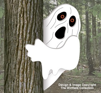 Ghost Tree Peeker Woodcraft Pattern