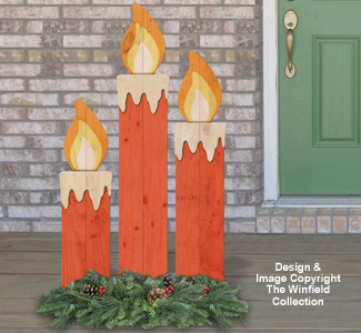 Pallet Wood Holiday Candles Woodcraft Pattern