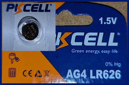 "Cell" Watch Battery for Mini Clocks