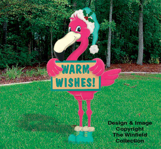 Product Image of Warm Wishes Flamingo Woodcraft Pattern