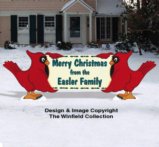 Product Image of Cardinal Holiday Greeting Wood Pattern