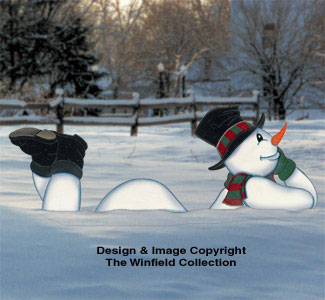 Product Image of Lazy Yard Snowman Woodcraft Pattern