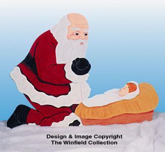 Product Image of Santa & Baby Jesus Woodcraft Pattern