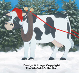 Christmas Cow Woodcrafting Pattern