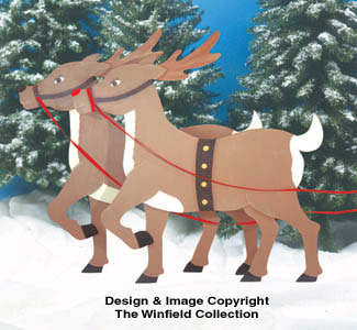 Reindeer Woodcrafting Pattern