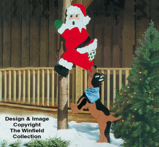 Treed Santa Woodcraft Pattern                   
