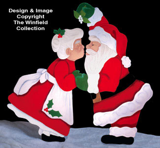 Product Image of Christmas Kiss Woodcraft Pattern              