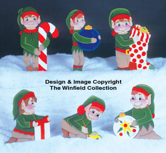 Product Image of 6 Helpful Elves Woodcraft Pattern