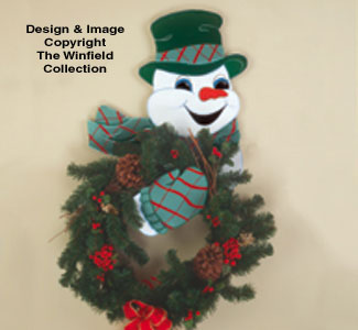 Snowman Wreath Holder Wood Pattern            