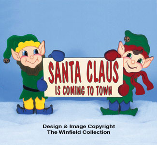Product Image of Santa's Coming Sign #1 Pattern