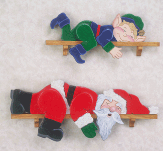Product Image of Lazy Santa, Elf & Angels Woodcraft Pattern
