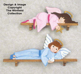 Lounging Angels Woodcraft Pattern