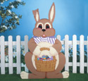 Easter Rabbit with Basket Woodcraft Pattern