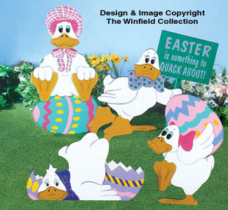 Silly Easter Ducks Woodcraft Pattern