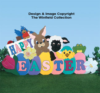 Product Image of Easter Yard Greeting Woodcraft Pattern