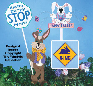 Easter Traffic Signs Woodcraft Pattern