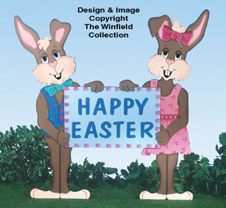 Product Image of Mr & Mrs Easter Bunny Sign Pattern